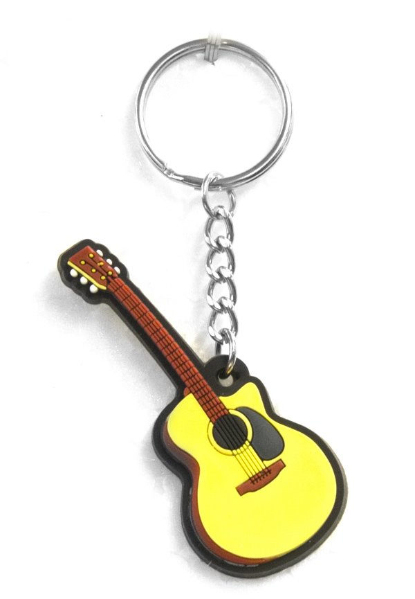 Musician Designer Music Key Chain Acoustic Guitar