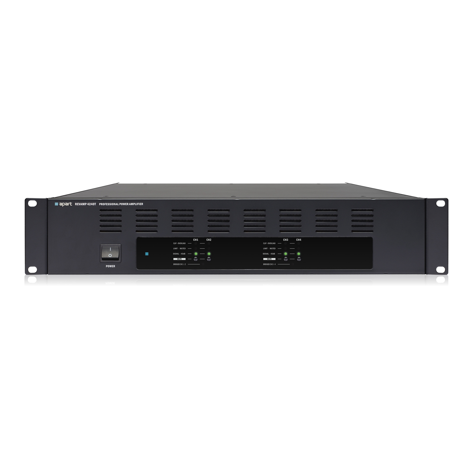 Apart REVAMP4240T, 4-channel digital power amplifier 4 x 240 watts @ 100 volt