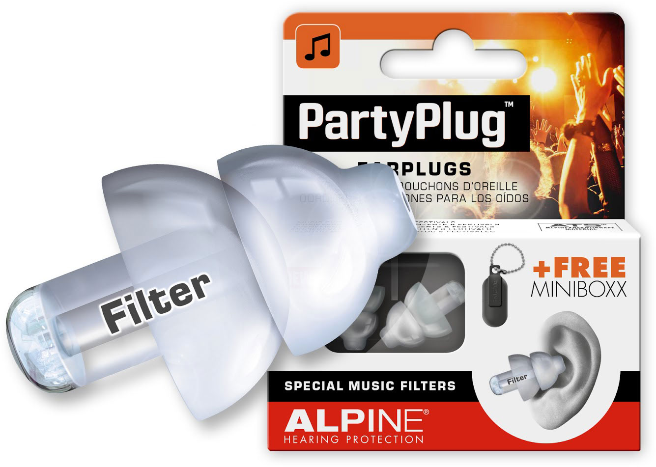 Alpine PartyPlug Transparent