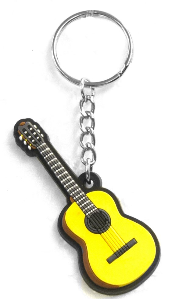 Musician Designer Music Key Chain Classical Guitar