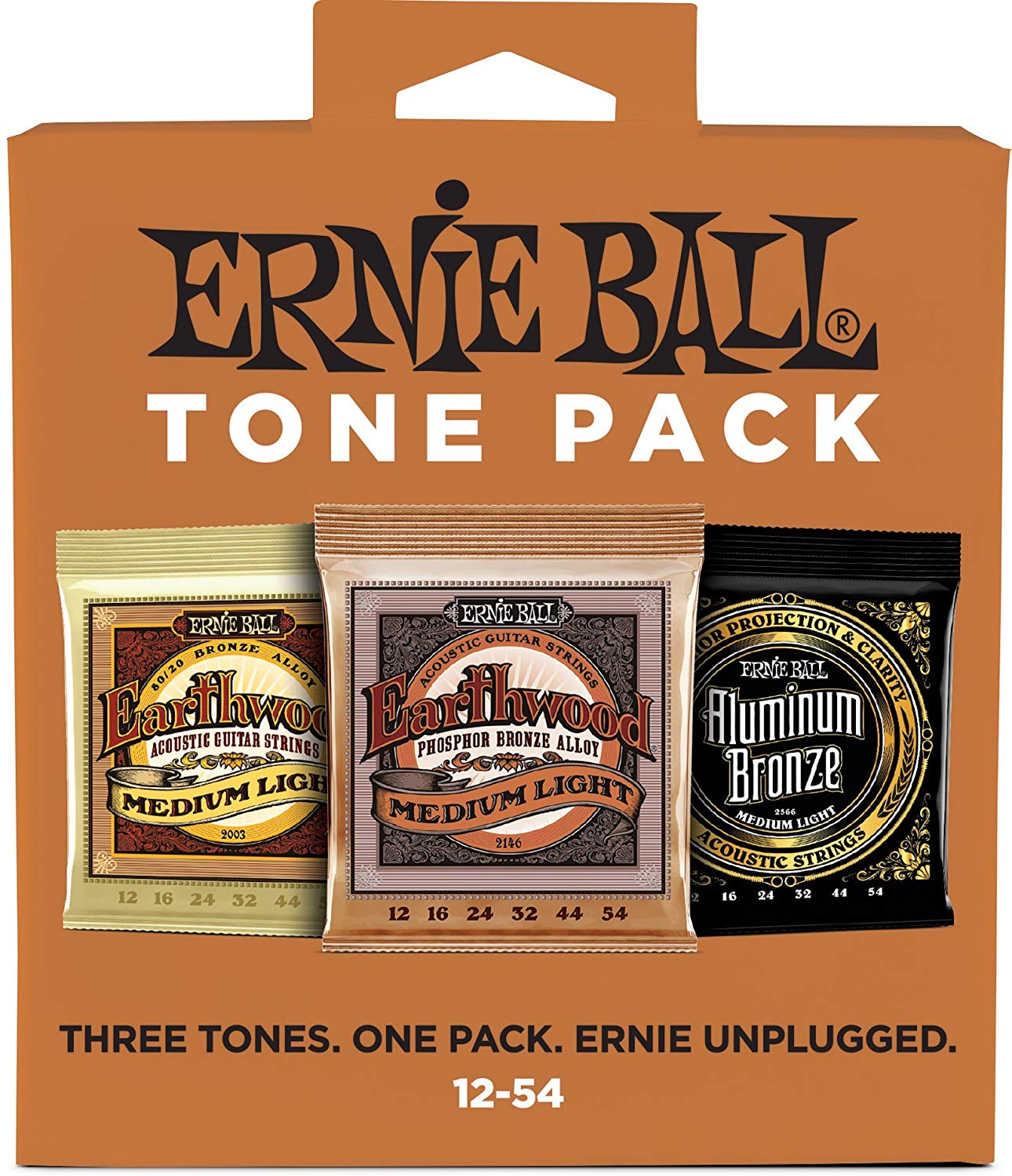 Ernie Ball Medium Light Acoustic Tone Pack