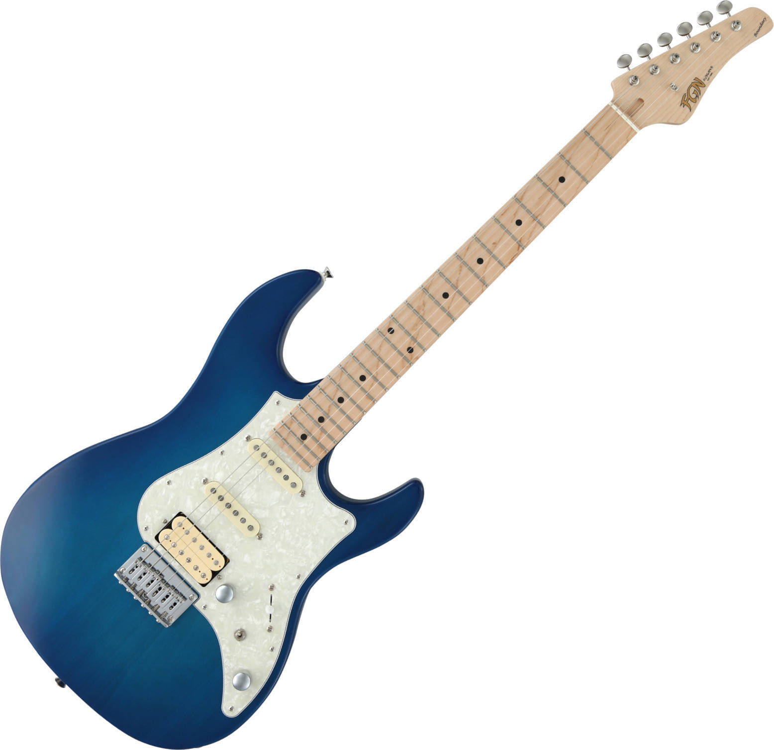 FGN E-Guitar Boundary Odyssey Transparent Blue