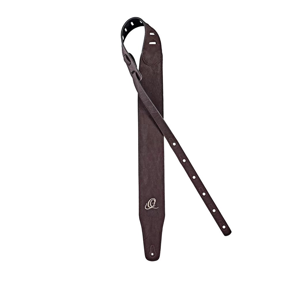 Ortega Vegan Series Guitar Strap extra wide brown 3