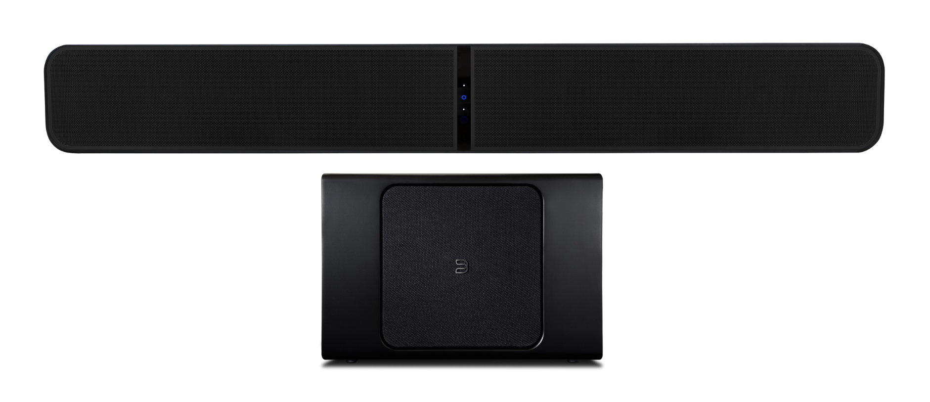 Set Bluesound PULSE SOUNDBAR+ a SUB+ čierna