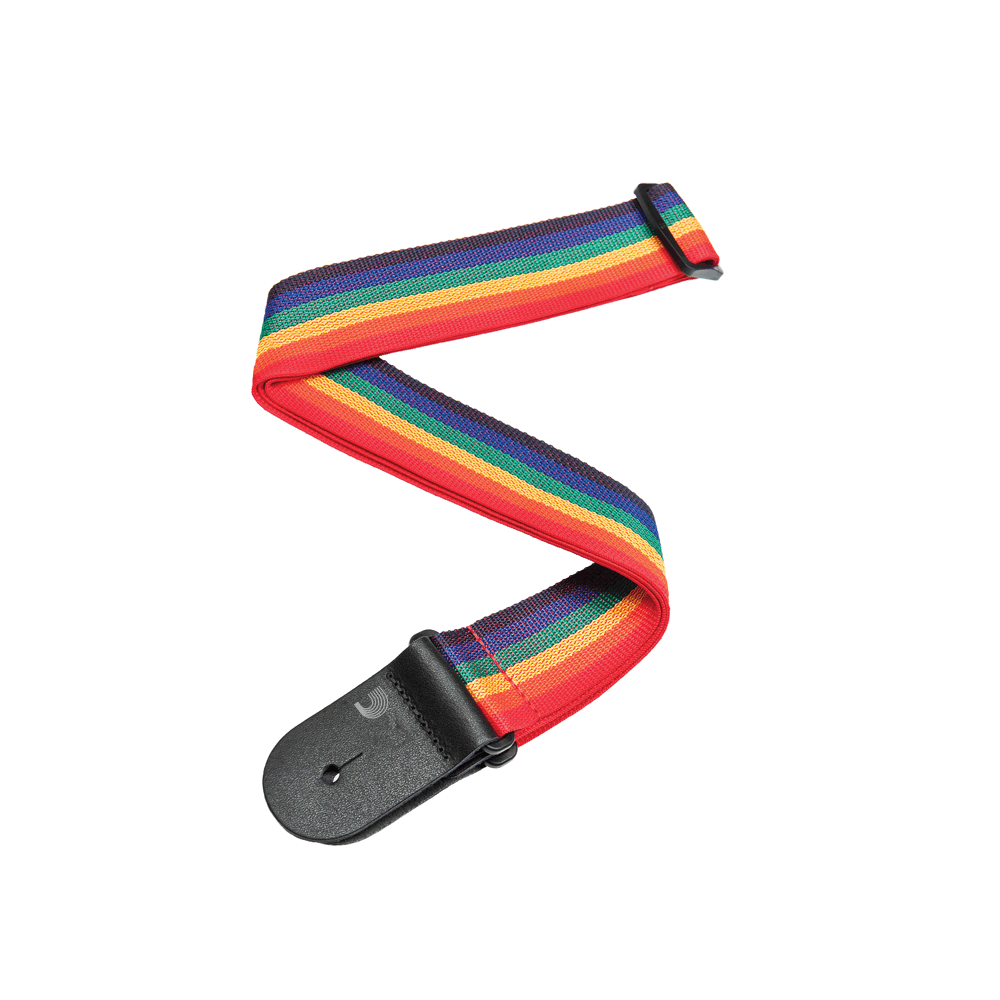 D'Addario Europe Ltd. D´addario Polypropylene Guitar Strap , Rainbow