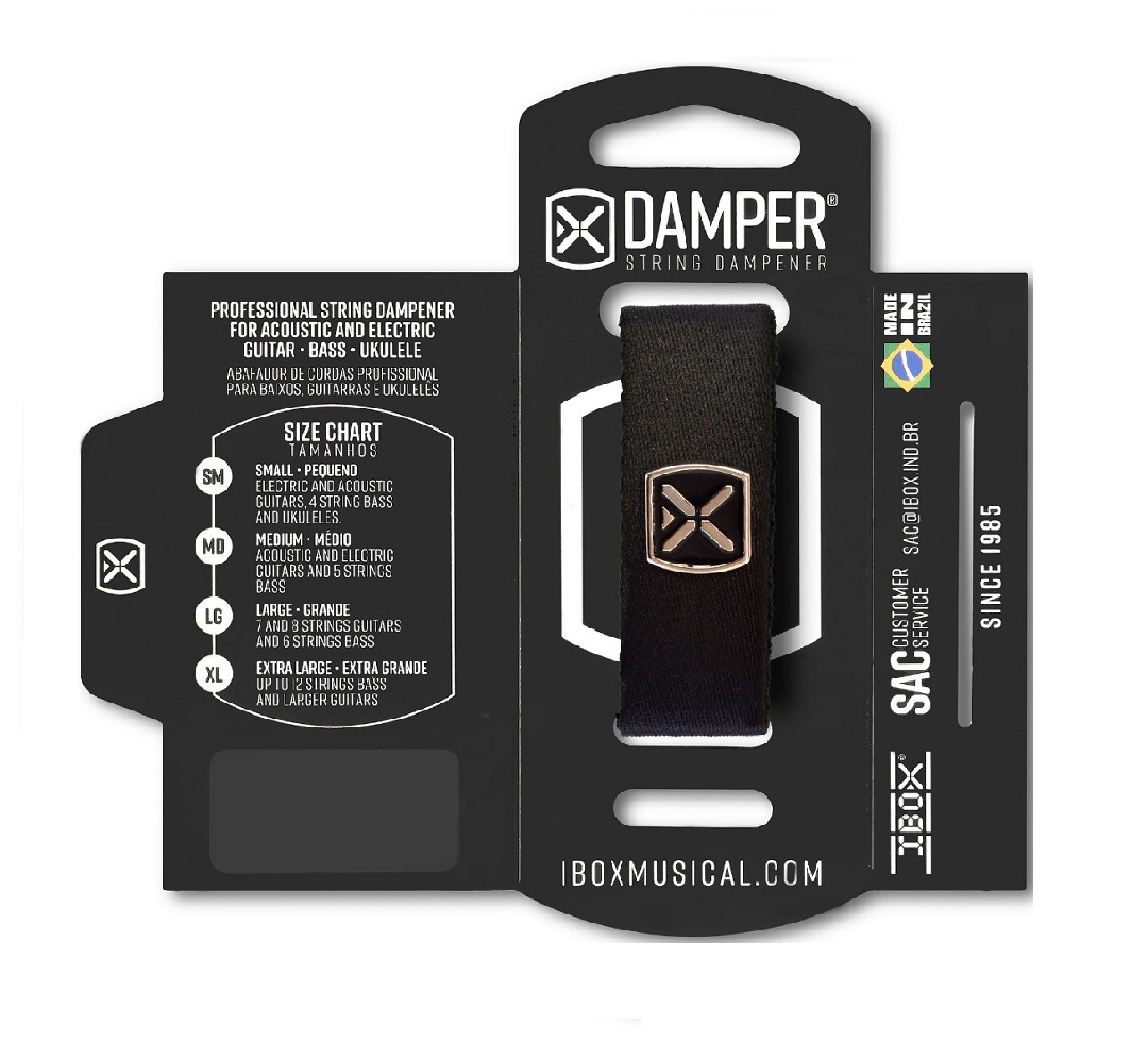 iBOX DTLG20 Damper large - Polyester iron tag - black color
