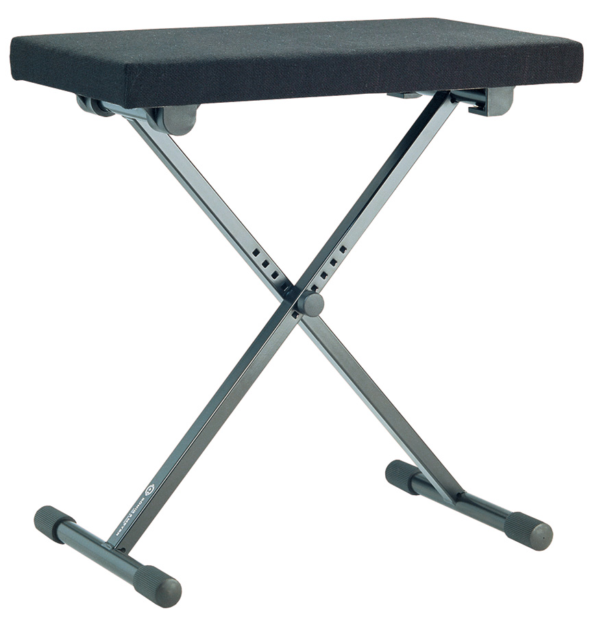 K&M 14066 Keyboard bench black fabric