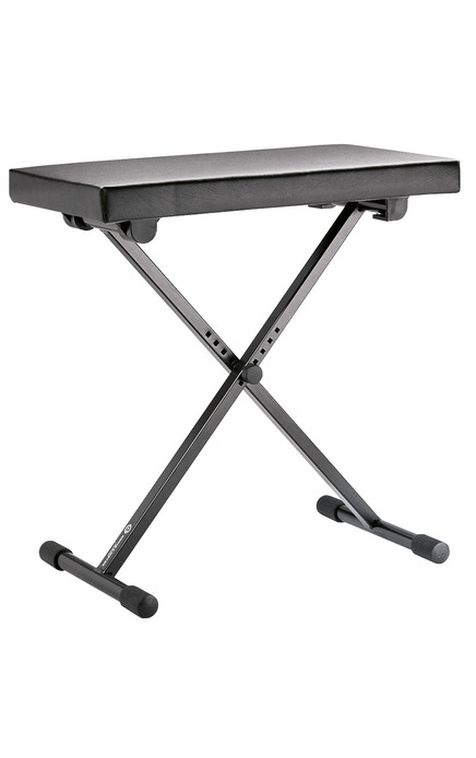 K&M 14065 Keyboard bench black leather