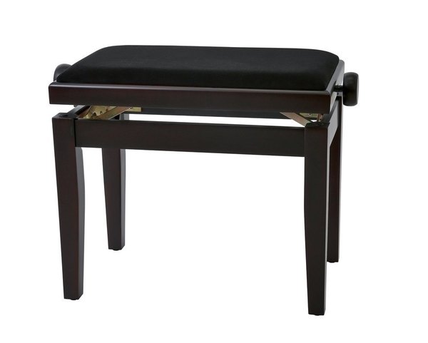 GEWA Piano bench Deluxe Rosewood matt Black cover