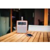 EASY WALNUT on balcony table with smartphone