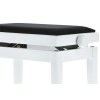 GEWA Piano bench Deluxe White high gloss