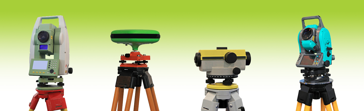 přístroje na stativech zelené