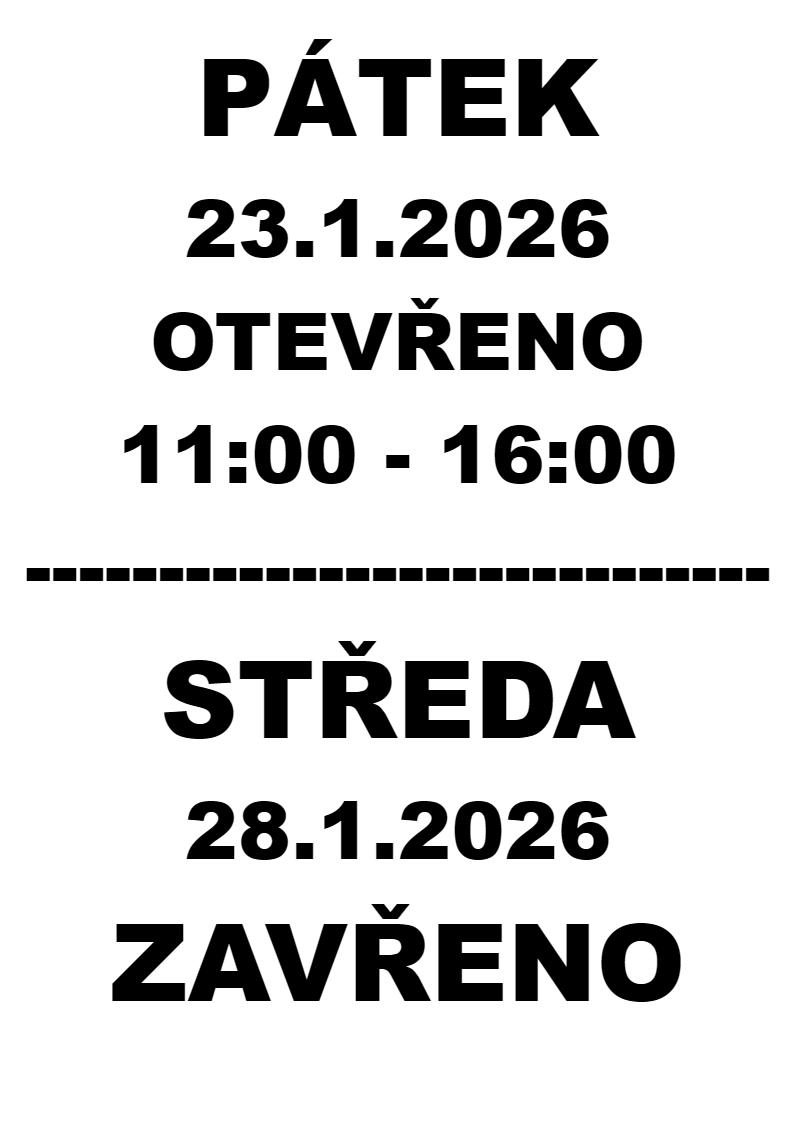 Změna otevírací doby