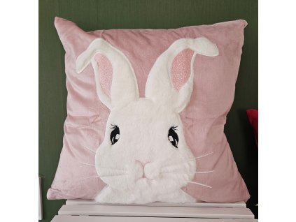 Vyšívaná obliečka na vankúš BUNNY ROSE