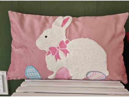 Vyšívaná obliečka na vankúš EASTER BUNNY LONG