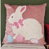 Vyšívaná obliečka na vankúš EASTER BUNNY
