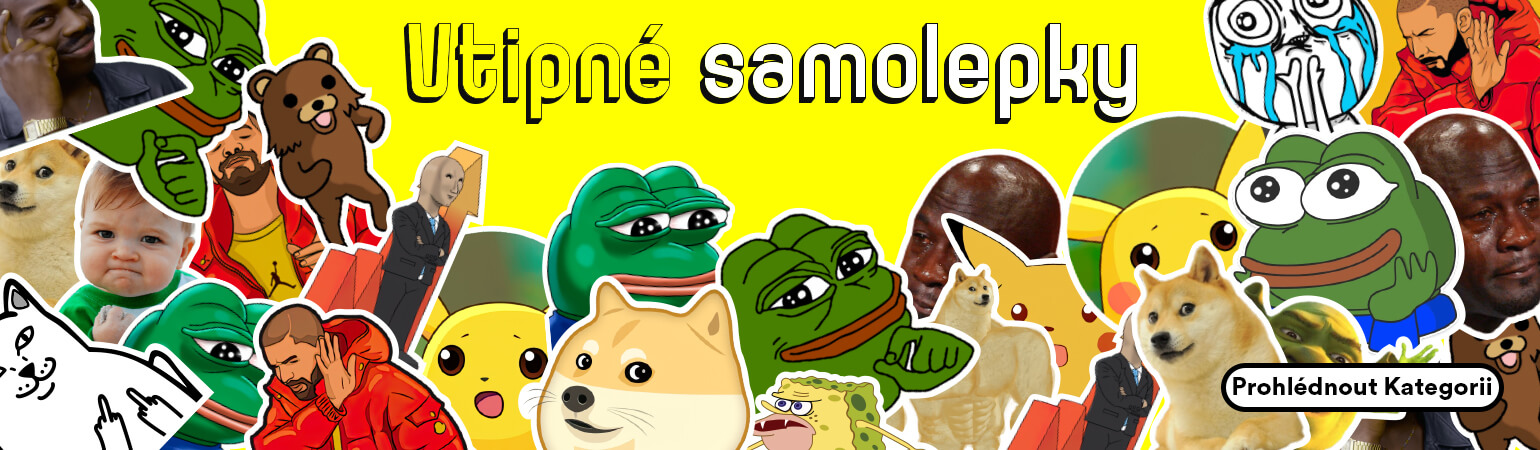 Vtipné Samolepky, Meme, Vinylové samolepky, Memes