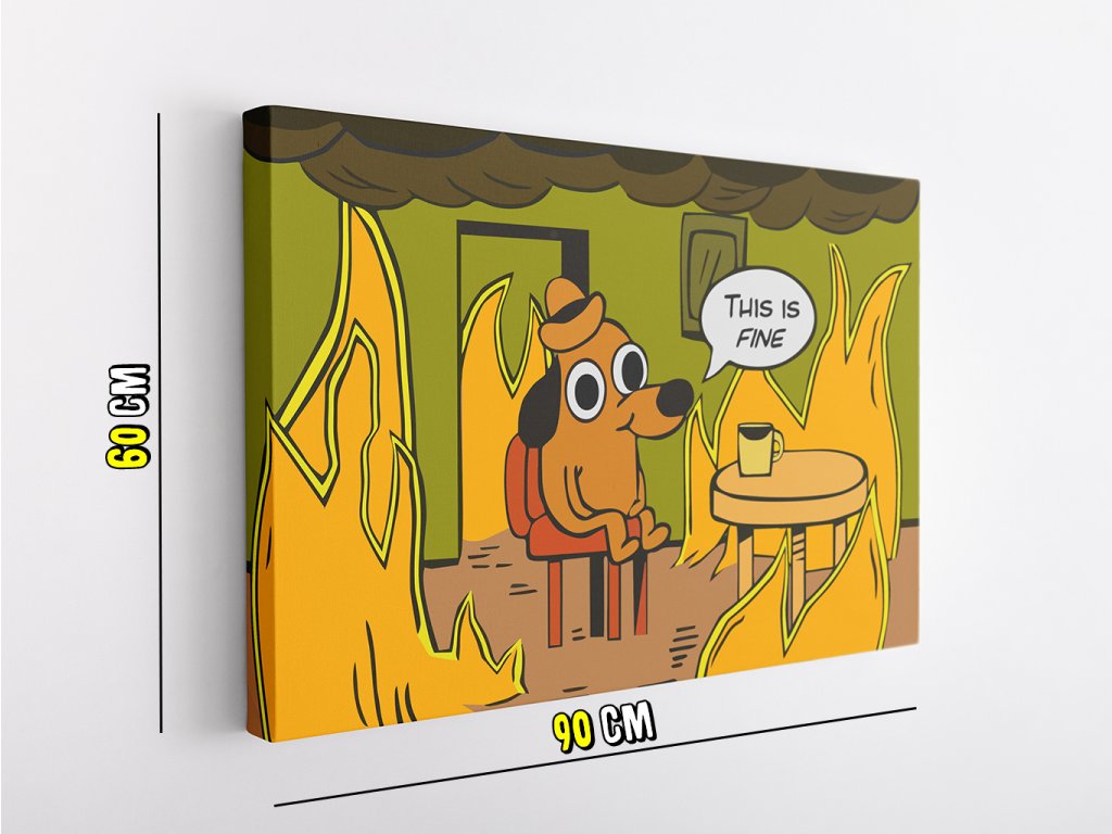 Download This Is Fine Dog Getting Sick Wallpaper  Wallpaperscom