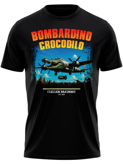 bombardino crocodilo est.2025 italian brainrot tricko mememerch.cz