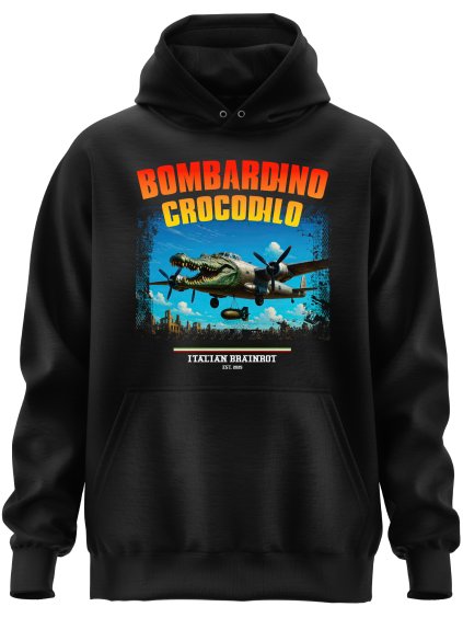 bombardino crocodilo mikina italian brainrot mememerch.cz