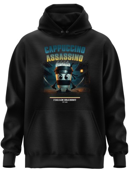 cappuccino assasino mikina italian brainrot mememerch.cz