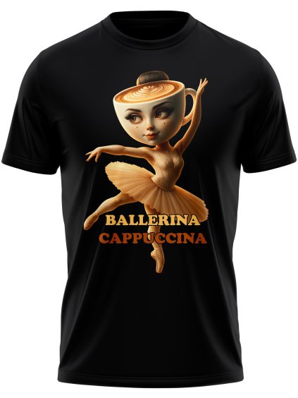 ballerina cappuccina detske tricko italian brainrot mememerch.cz