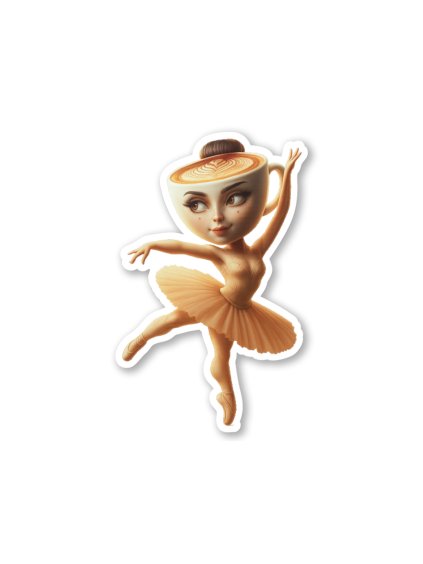 ballerina cappuccina samolepka italian brainrot mememerch.cz 1