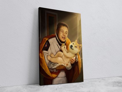 Elon with Doge 40x60