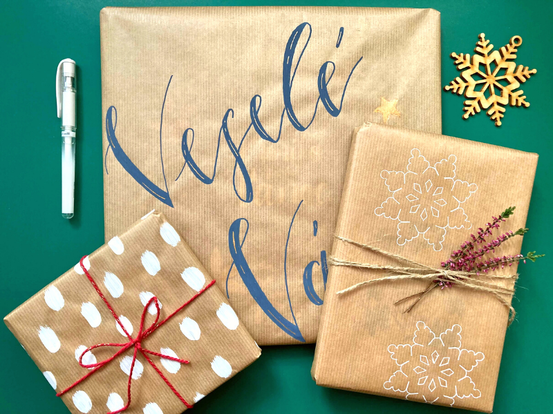 Jak si vyrobit luxusní balicí papír za pár korun