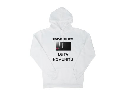 Mikina "LG" - (Farba Biela, Veľkosť XXL)