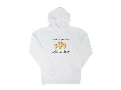 Mikina "777" - (Farba Biela, Veľkosť XXL)