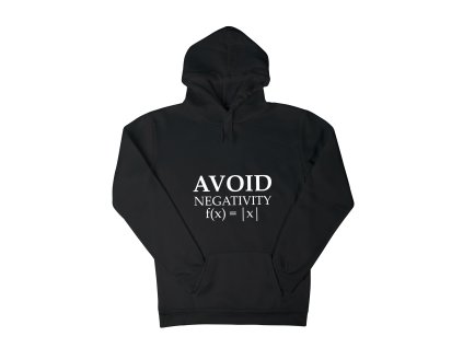 Mikina "negativity" - (Farba Čierna, Veľkosť XXL)