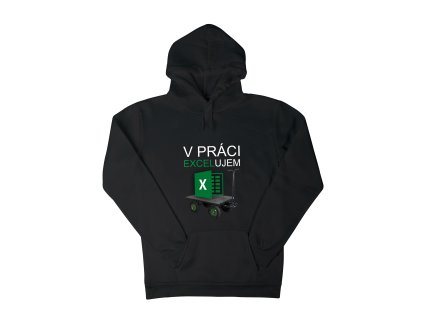 Mikina "Excel" - (Farba Čierna, Veľkosť XXL)