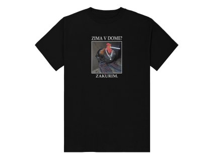 Tričko "Zima v dome" - (Farba Čierna, Veľkosť XXL)