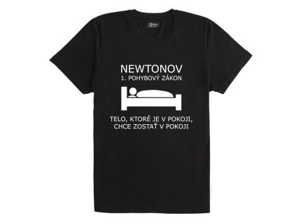 Tričko (SK) "Newtonov 1. pohybový zákon - (Veľkosť XXL)