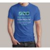 Pánske tričko mockup som mechanik modre
