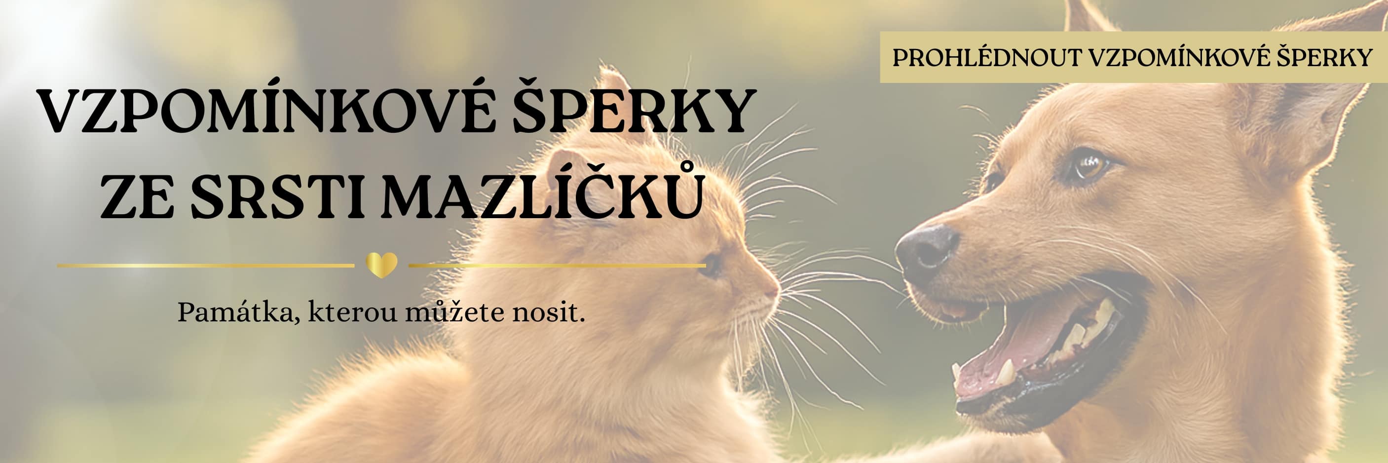 vzpomínkové šperky a dekorace ze srsti mazlíčků