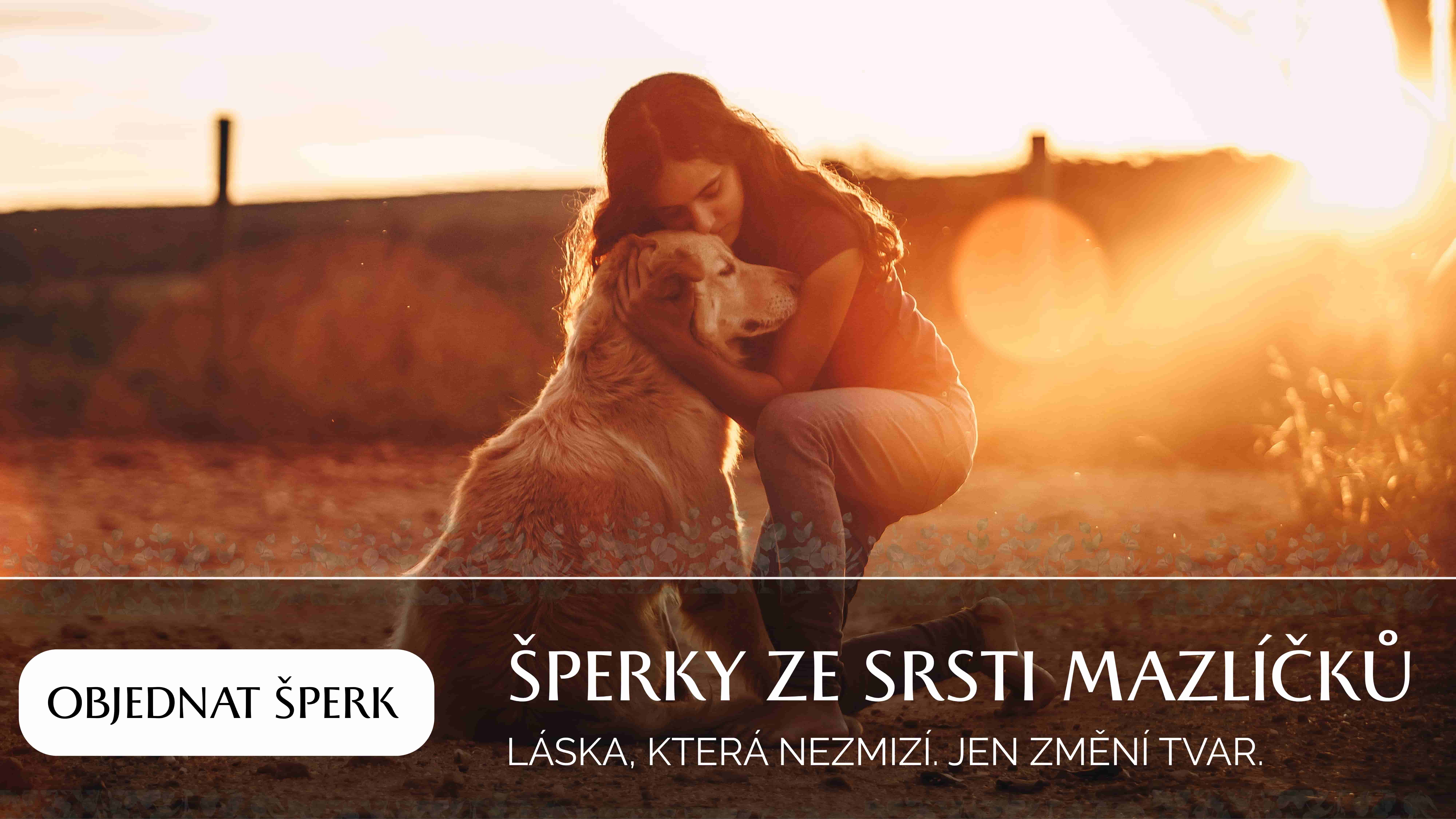 vzpomínkové šperky a dekorace ze srsti mazlíčků