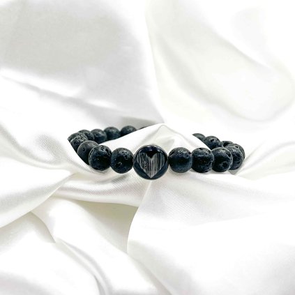 náramek černá láva