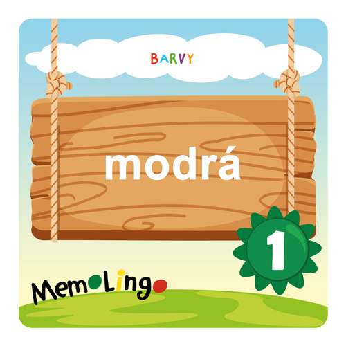 modrá