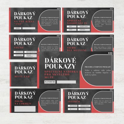 Poukazy pro muže ke stažení v PDF