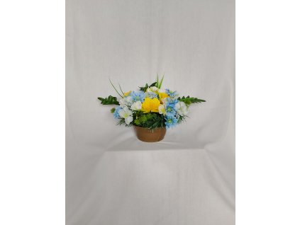 Ikebana jarná narcis, drobné kvietky