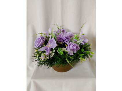 Ikebana ruža, chryzantéma malá