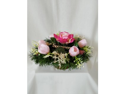 Ikebana na hrob anemonka malá
