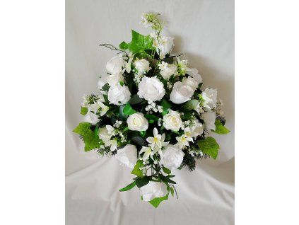Ikebana biela ruža