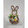 Dekorácia  zajac z prútia