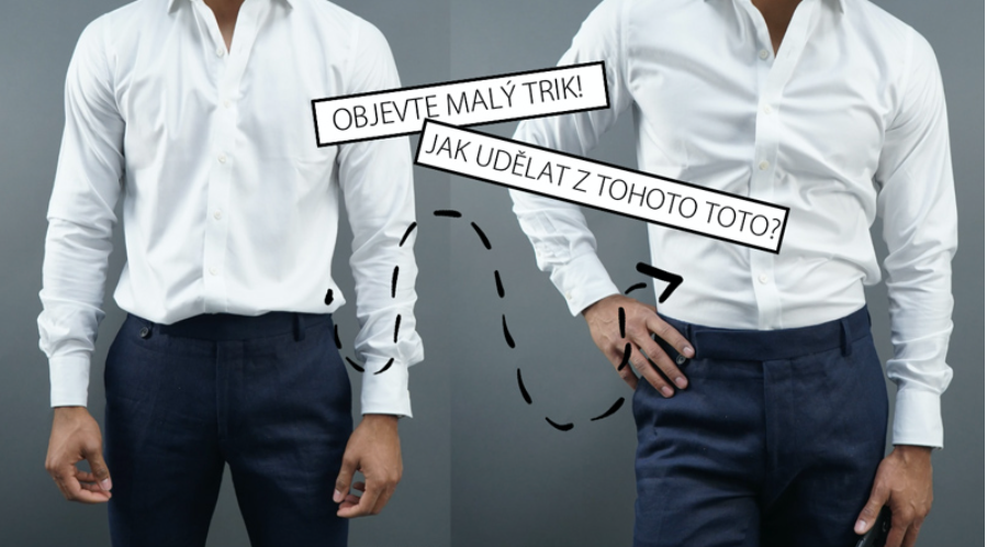 Neviditelné šle zabrání vykasávání košilí!