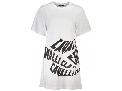 CAVALLI CLASS WOMEN SHORT DRESS WHITE