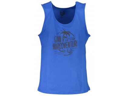 GIAN MARCO VENTURI MAN BLUE TANK TOP