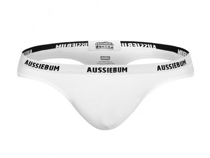 5panska tanga aussiebum essential thong white